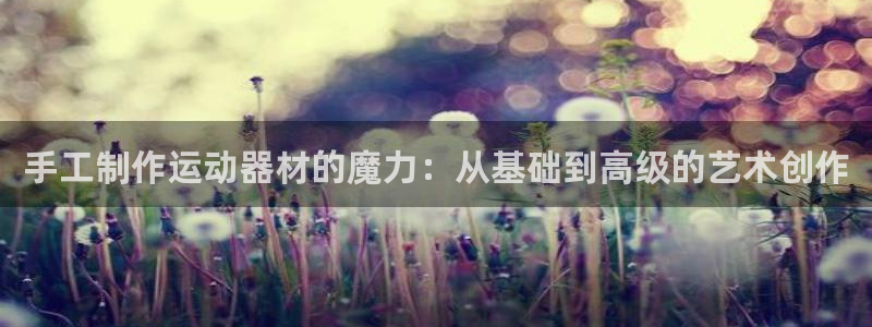 熊猫体育集团官网首页：手工制作运动器材的魔力：从基础到高级的